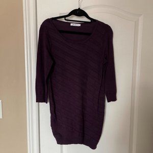 Ricki's 3/4 length sleeve sweater, dark purple